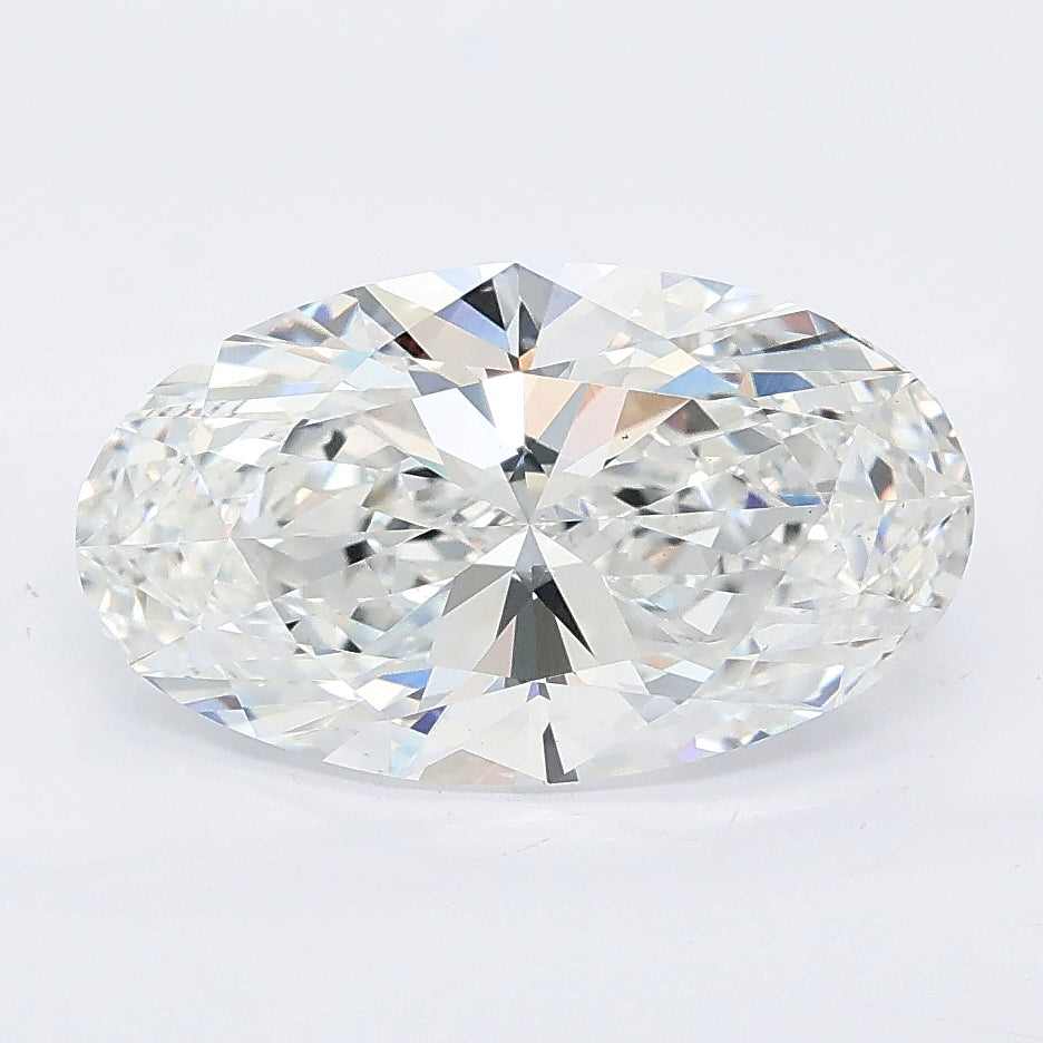 3.09 carat moval lab grown diamond E color VS1 clarity