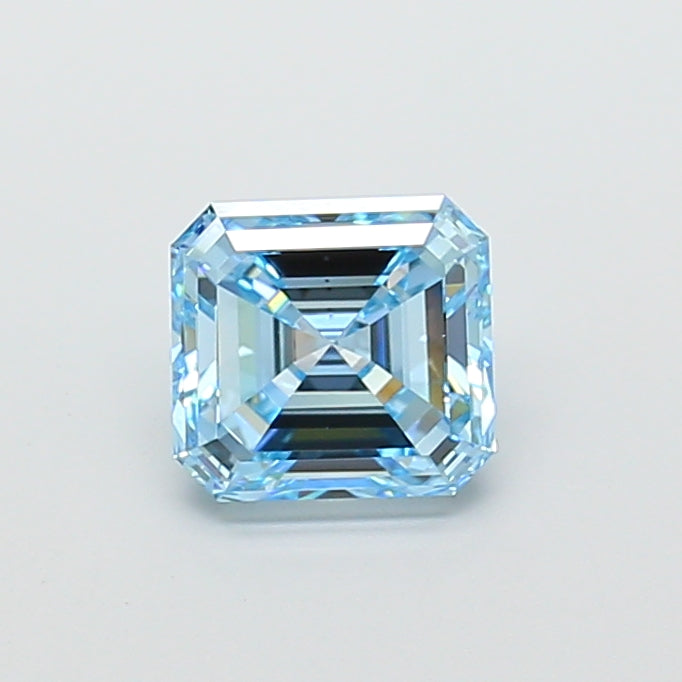 2.00 carat fancy intense blue emerald lab grown diamond VS1 clarity