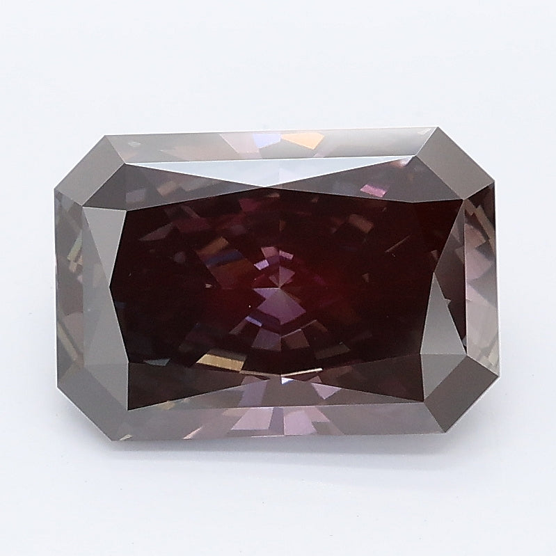 2.72 carat fancy pink radiant lab grown diamond VVS2 clarity