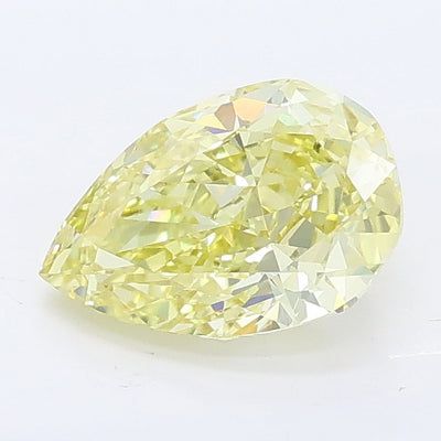 1.08 carat fancy intense yellow pear lab grown diamond VVS2 clarity