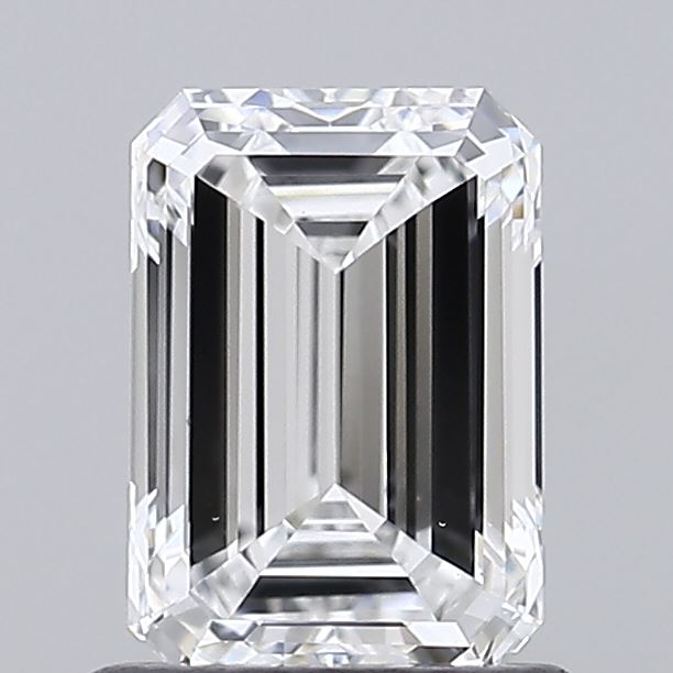 1.00 carat emerald lab grown diamond D color VS1 clarity