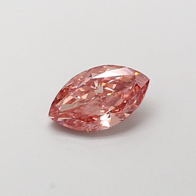 1.01 carat fancy intense brownish pink marquise lab grown diamond VS2 clarity
