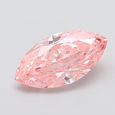 3.00 carat fancy vivid pink marquise lab grown diamond VS1 clarity