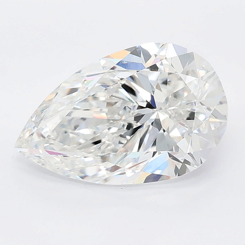 2.51 carat pear lab grown diamond D color VVS2 clarity