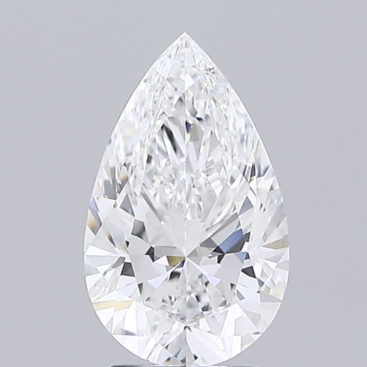 3.01 carat pear lab grown diamond E color VVS2 clarity