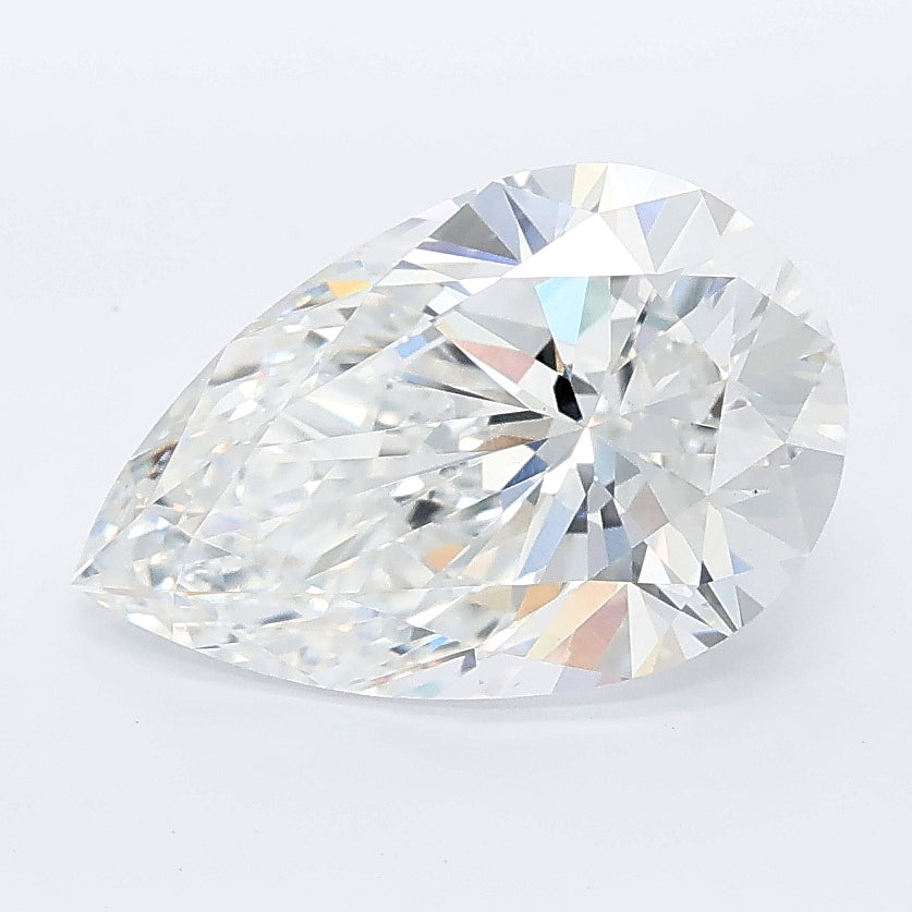 2.53 carat pear lab grown diamond E color VVS2 clarity