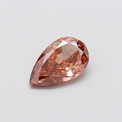 1.01 carat fancy brownish brown pear lab grown diamond VVS2 clarity