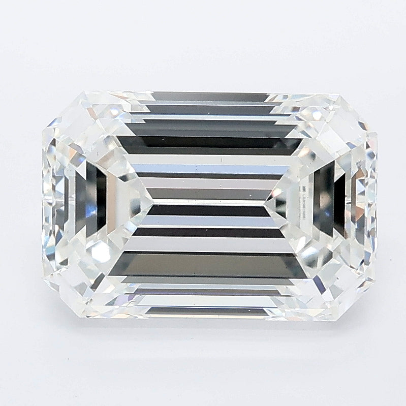 3.55 carat emerald lab grown diamond E color VS1 clarity