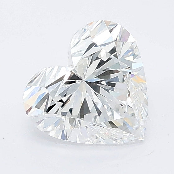 1.09 carat heart lab grown diamond E color VVS2 clarity