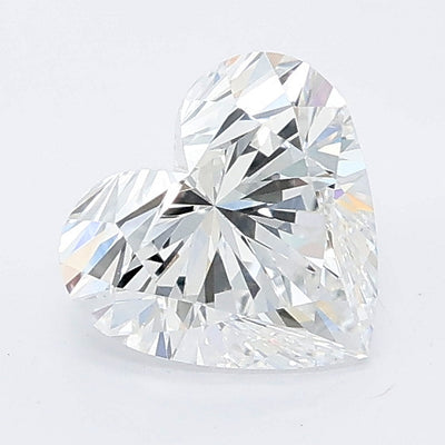 1.09 carat heart lab grown diamond E color VVS2 clarity