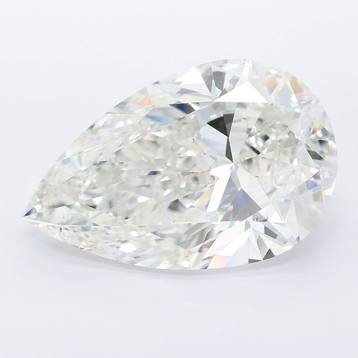 12.01 carat pear lab grown diamond F color VS1 clarity