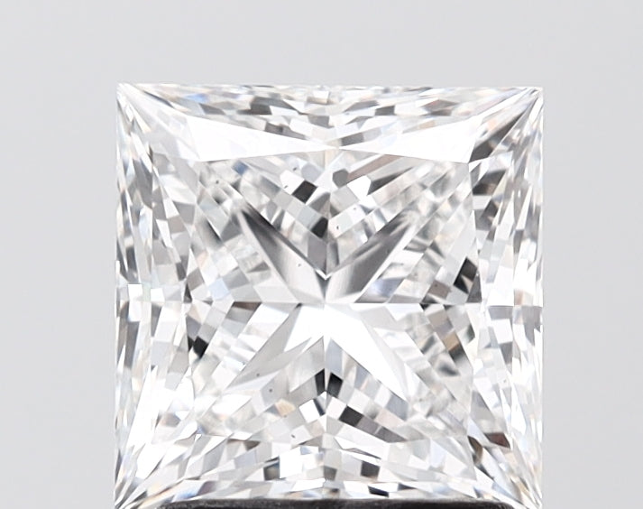 2.14 carat princess lab grown diamond E color VS2 clarity
