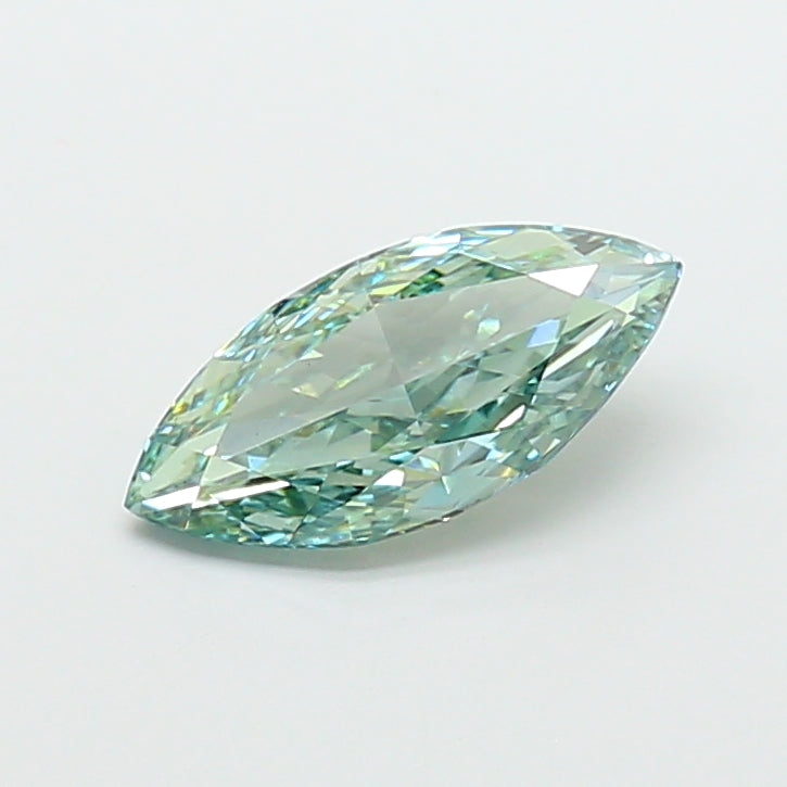 2.81 carat fancy vivid green marquise lab grown diamond VS1 clarity