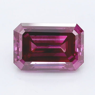 2.63 carat fancy vivid pink emerald lab grown diamond SI1 clarity