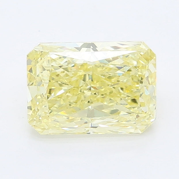 1.34 carat fancy intense yellow radiant lab grown diamond VS1 clarity