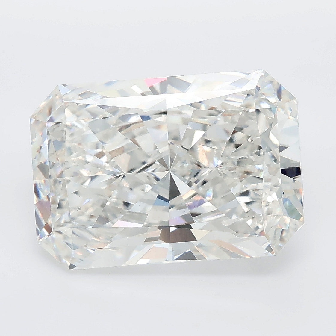 8.03 carat radiant lab grown diamond F color VVS2 clarity