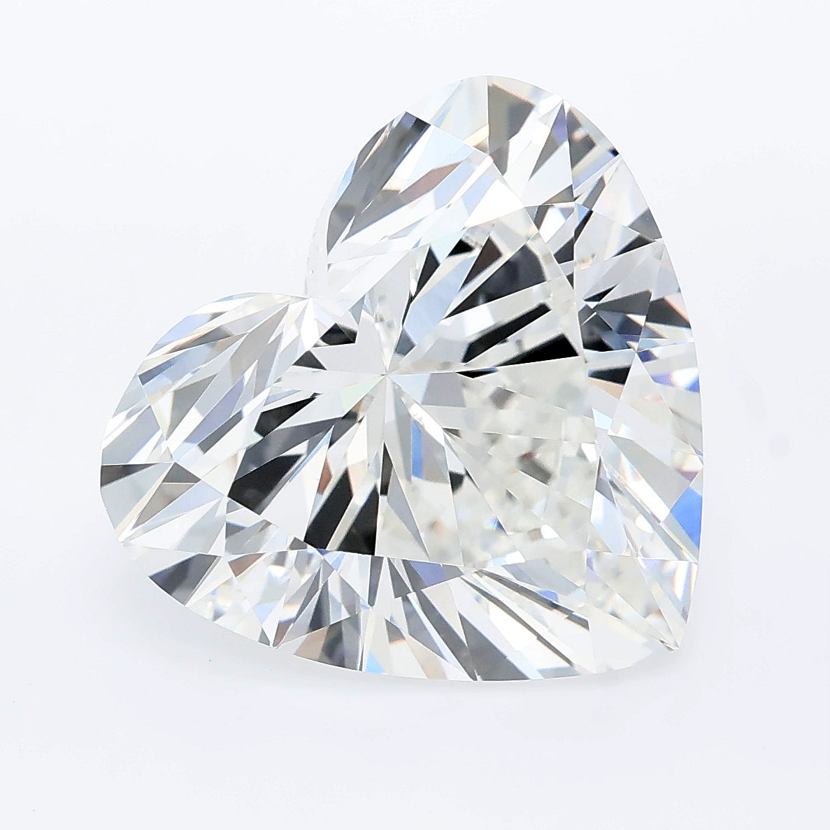 7.56 carat heart lab grown diamond E color VVS2 clarity
