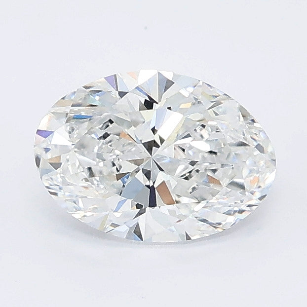 1.00 carat oval lab grown diamond D color VVS2 clarity