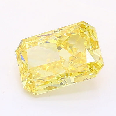1.04 carat fancy intense yellow radiant lab grown diamond VS1 clarity