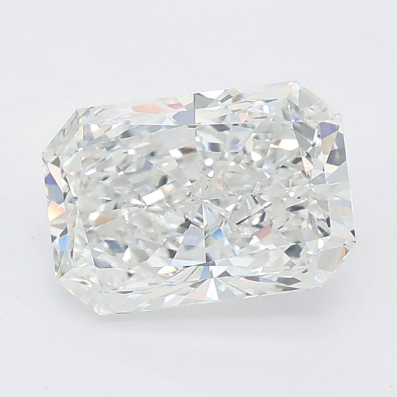 2.58 carat radiant lab grown diamond D color VS1 clarity