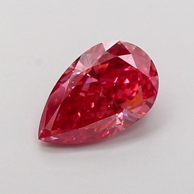 2.16 carat fancy vivid pink pear lab grown diamond VVS2 clarity