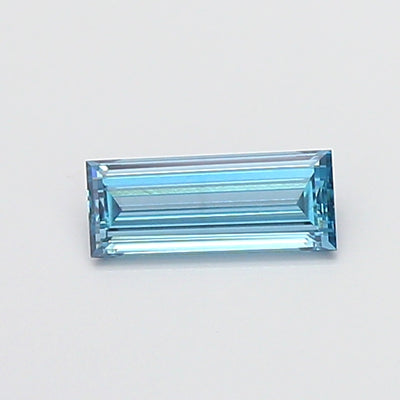 0.52 carat fancy vivid blue baguette lab grown diamond VS1 clarity