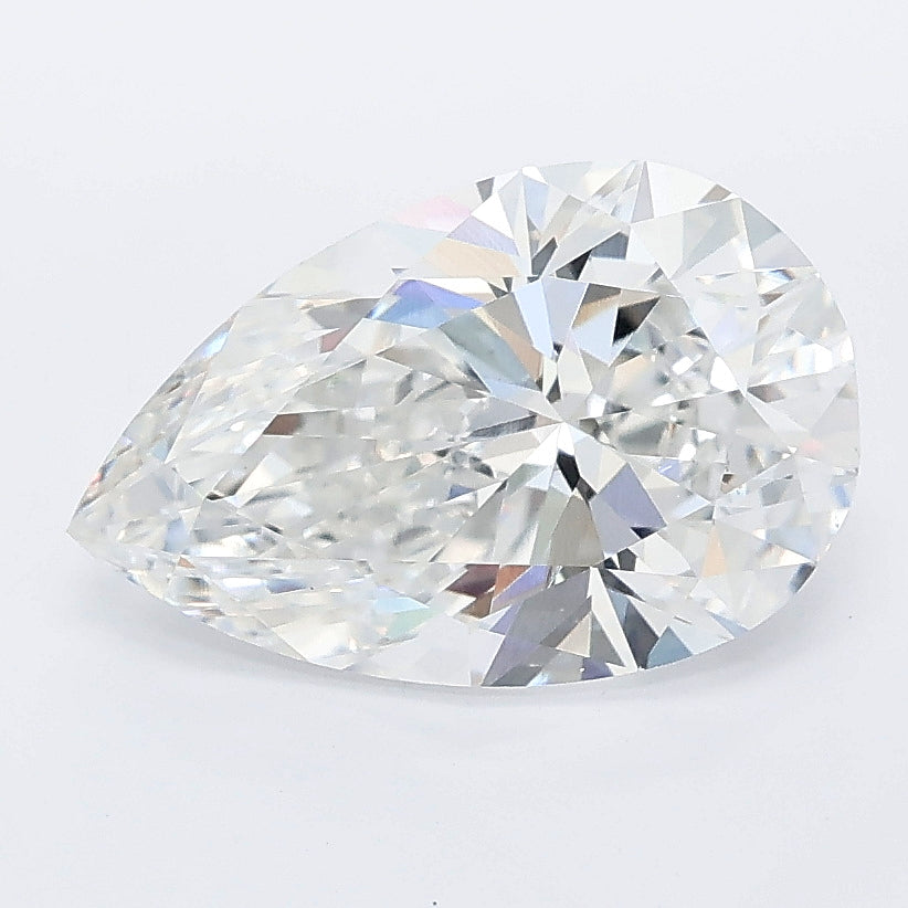 2.55 carat pear lab grown diamond E color VVS2 clarity