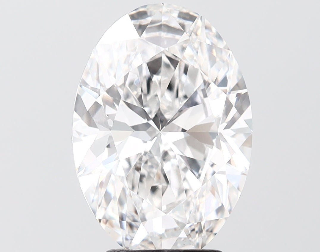 4.06 carat oval lab grown diamond E color VS1 clarity