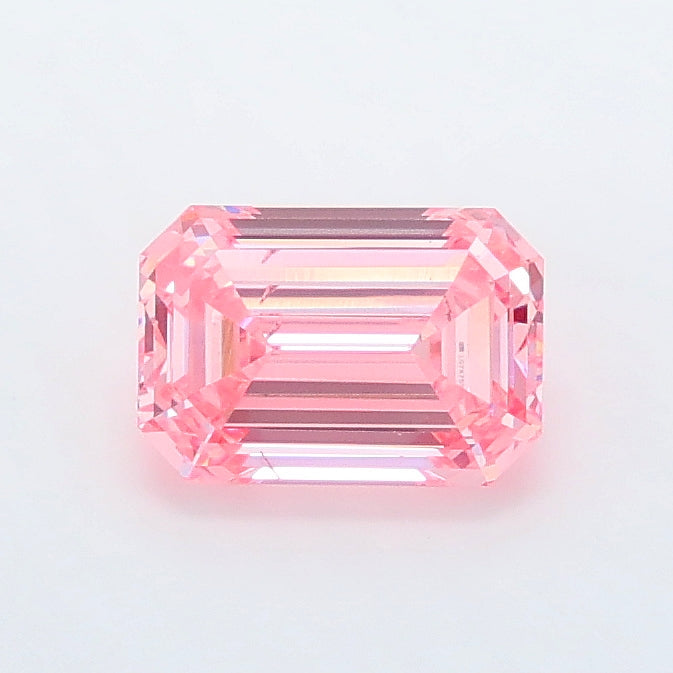 1.01 carat fancy vivid pink emerald lab grown diamond SI1 clarity