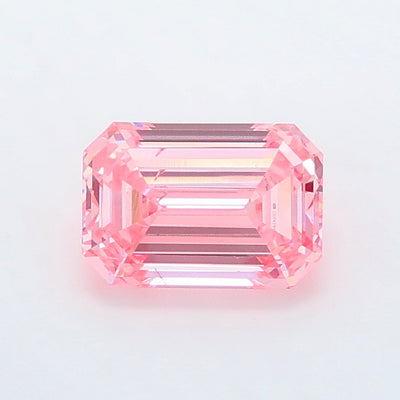 1.01 carat fancy vivid pink emerald lab grown diamond SI1 clarity