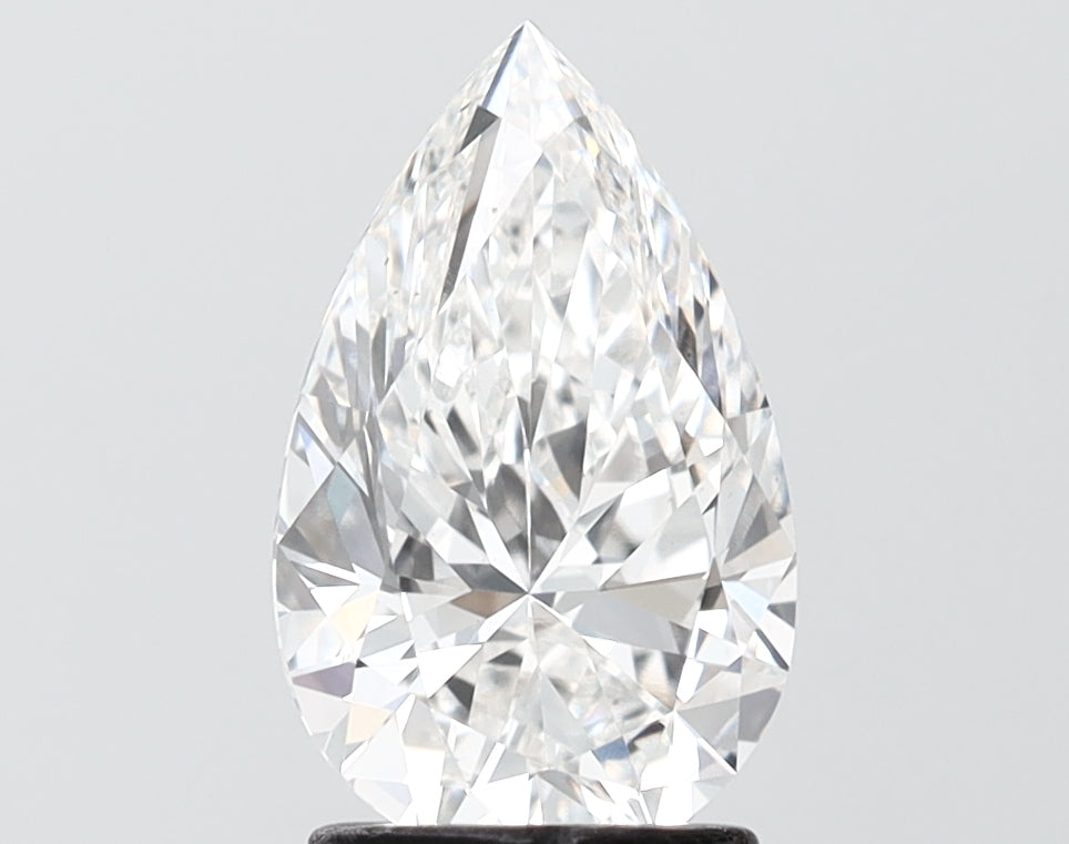 2.05 carat pear lab grown diamond F color VS1 clarity