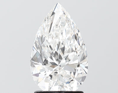 2.05 carat pear lab grown diamond F color VS1 clarity