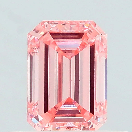 0.50 carat fancy intense pink emerald lab grown diamond VS2 clarity