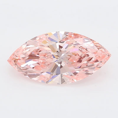2.00 carat fancy vivid pink marquise lab grown diamond VVS2 clarity