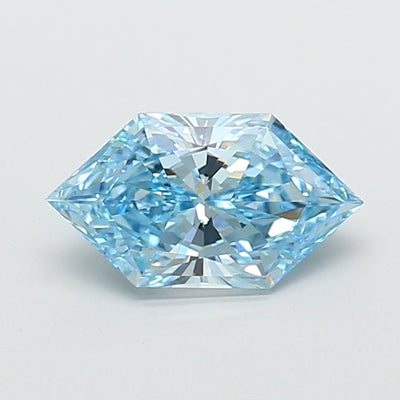 2.03 carat fancy vivid blue dutch marquise lab grown diamond VS1 clarity