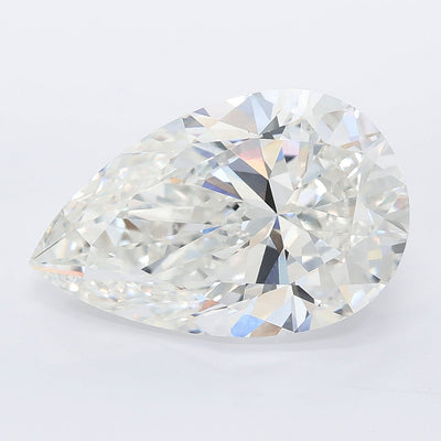 6.10 carat pear lab grown diamond F color VVS2 clarity