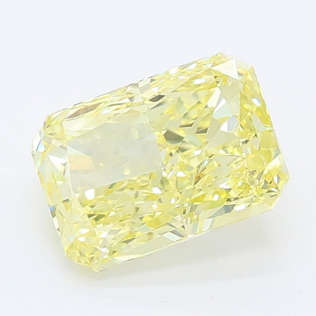 1.40 carat fancy intense yellow radiant lab grown diamond VS1 clarity