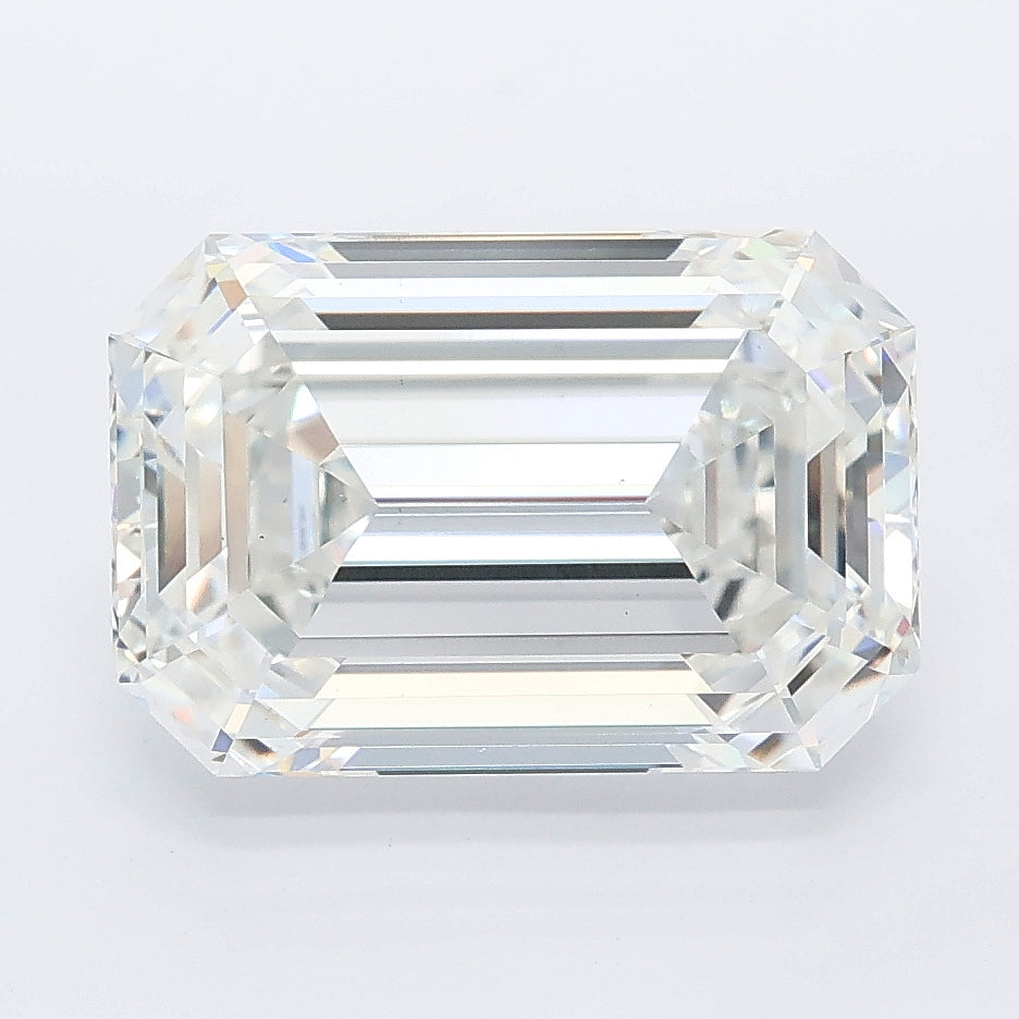5.06 carat emerald lab grown diamond E color VS1 clarity