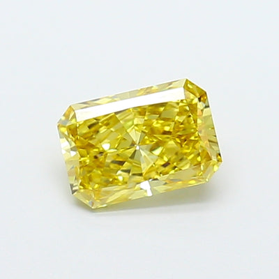 1.04 carat fancy intense yellow radiant lab grown diamond VVS1 clarity
