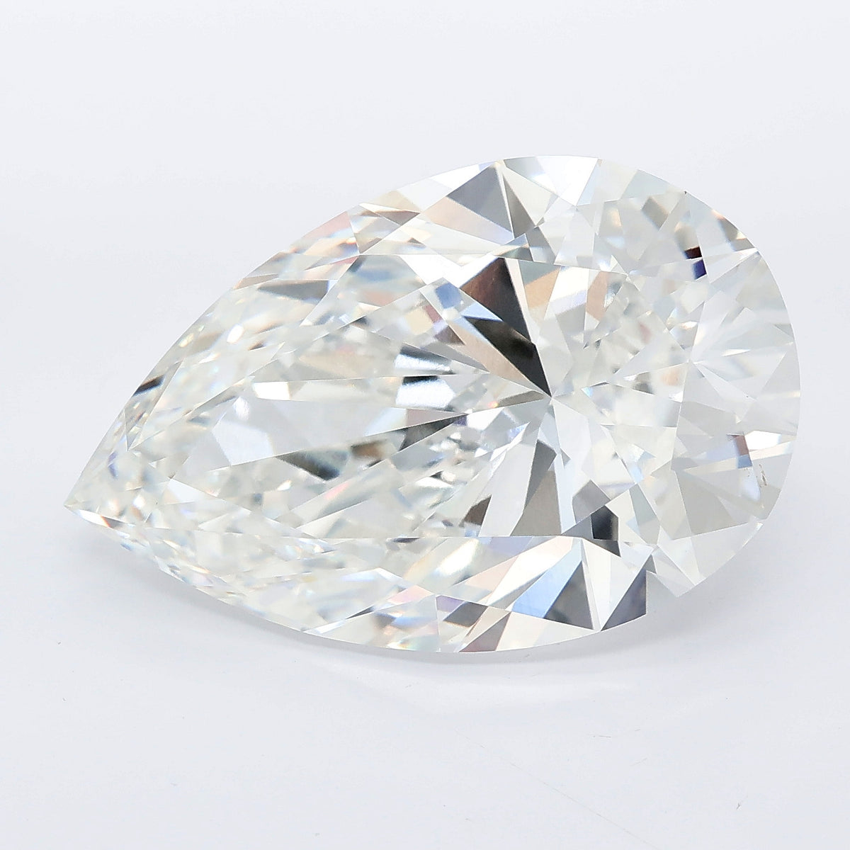 12.60 carat pear lab grown diamond F color VVS2 clarity