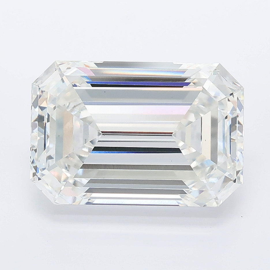 5.09 carat emerald lab grown diamond E color VS1 clarity