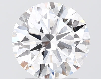 2.01 carat round lab grown diamond F color SI1 clarity