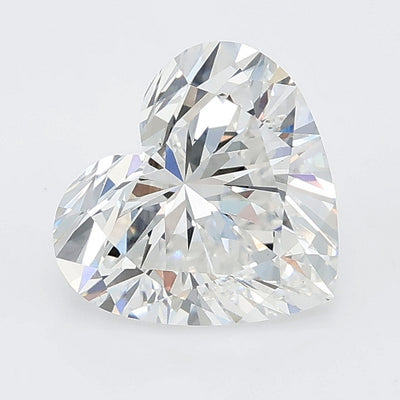 2.05 carat heart lab grown diamond E color VVS2 clarity