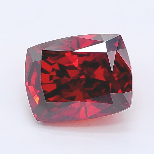 1.25 carat fancy deep orangy brown cushion lab grown diamond VVS2 clarity