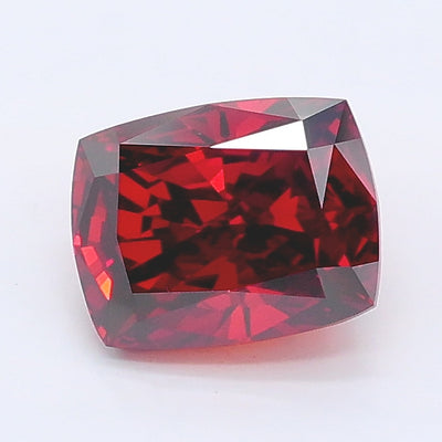 1.25 carat fancy deep orangy brown cushion lab grown diamond VVS2 clarity