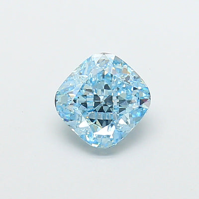 1.77 carat fancy vivid blue cushion lab grown diamond VS2 clarity