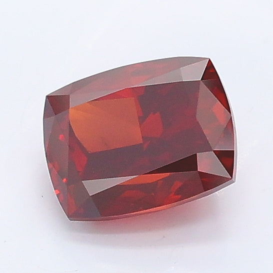 1.01 carat fancy deep orange cushion lab grown diamond VS2 clarity