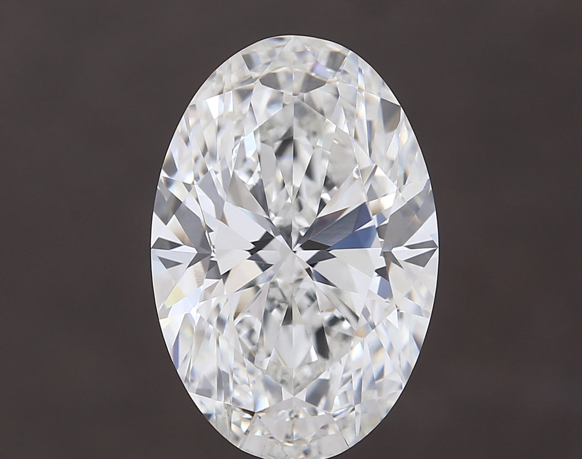 11.04 carat oval lab grown diamond F color VVS2 clarity