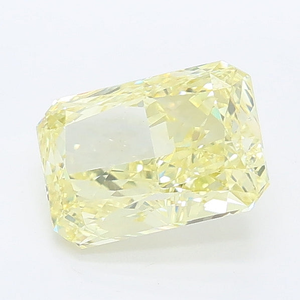 1.26 carat fancy yellow radiant lab grown diamond VVS2 clarity