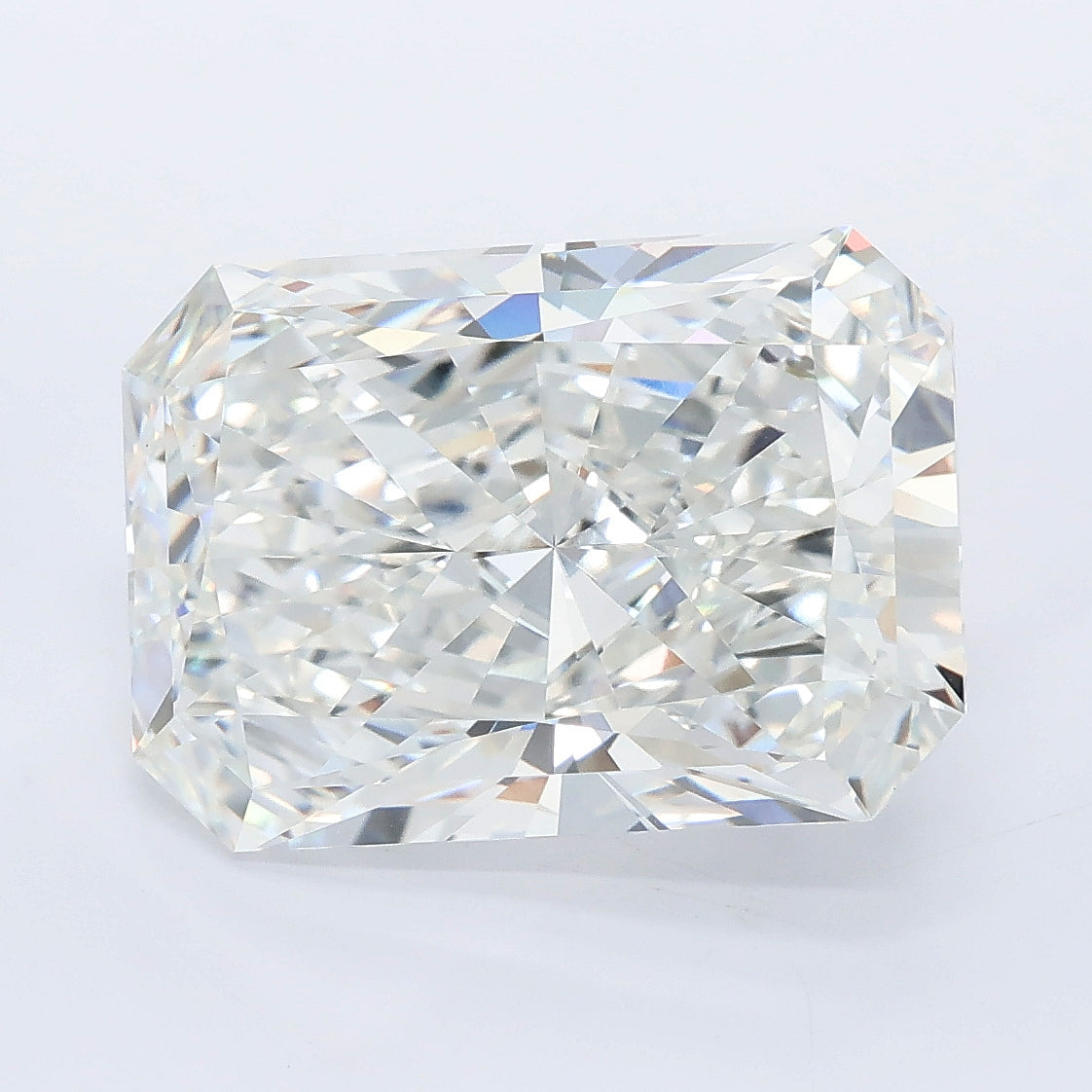 7.26 carat radiant lab grown diamond F color VVS2 clarity